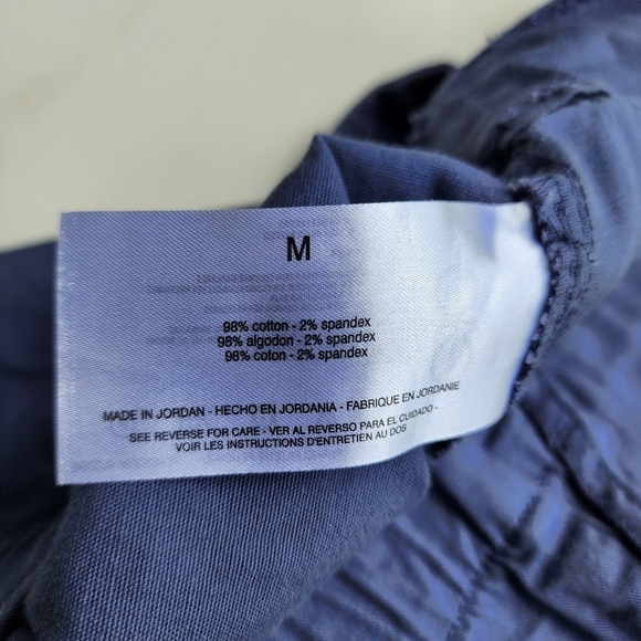 Nine West Jeans Women's Skort Wrap Front Elastic Back Waist Comfort Navy Blue M - Picture 11 of 11